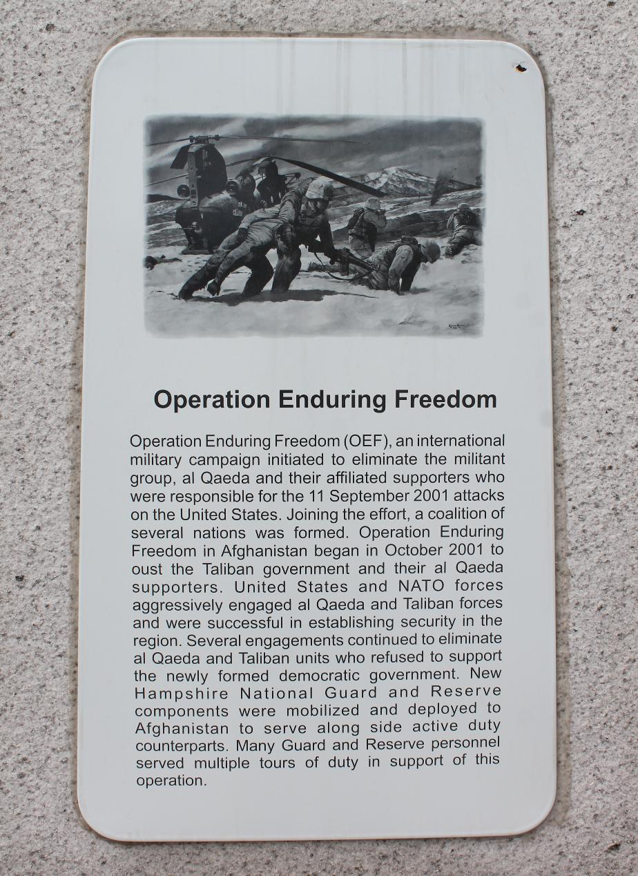 NH State Veterans Cemetery - Operation Enduring Freedom