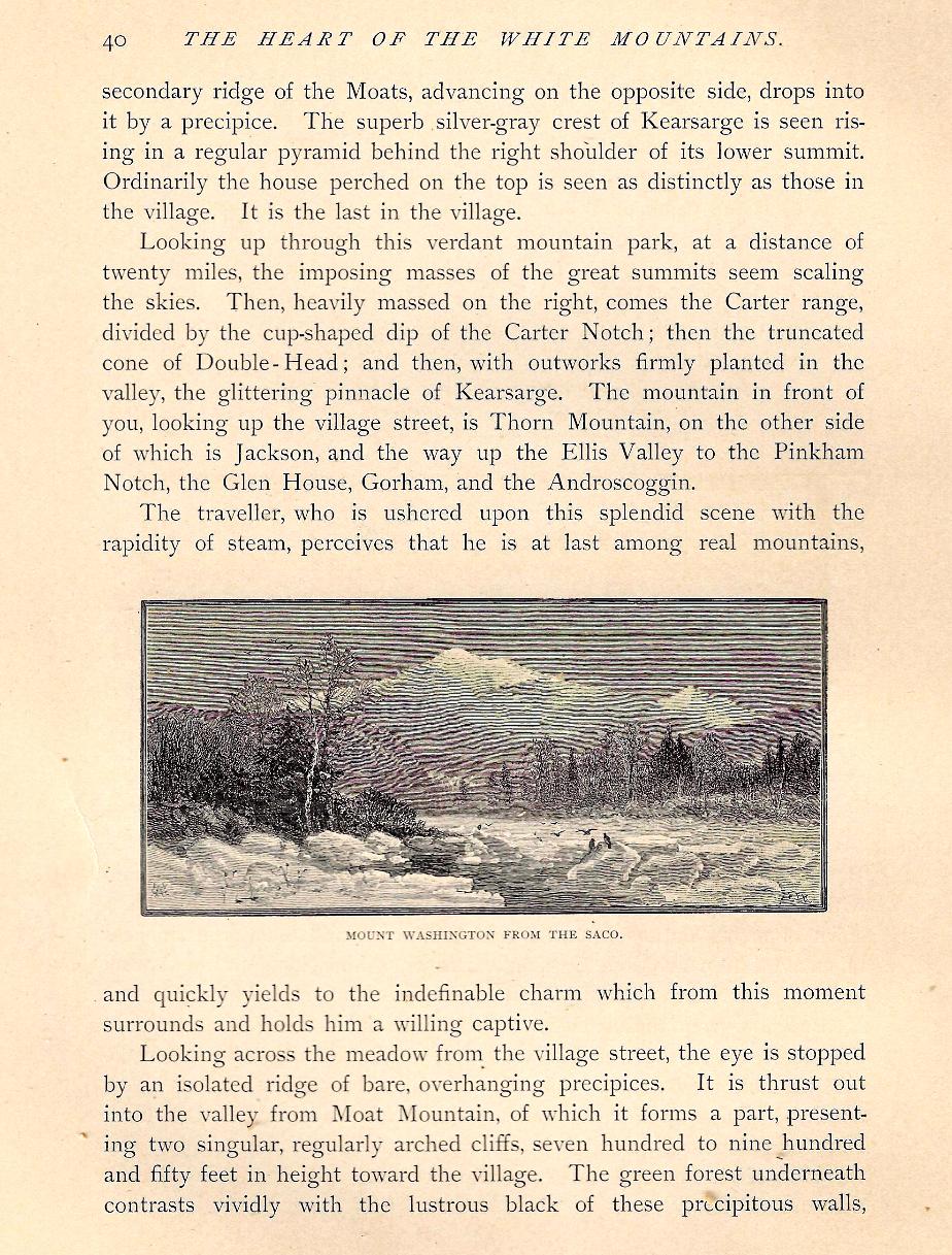 North Conway - The Heart of the White Mountains - 1882