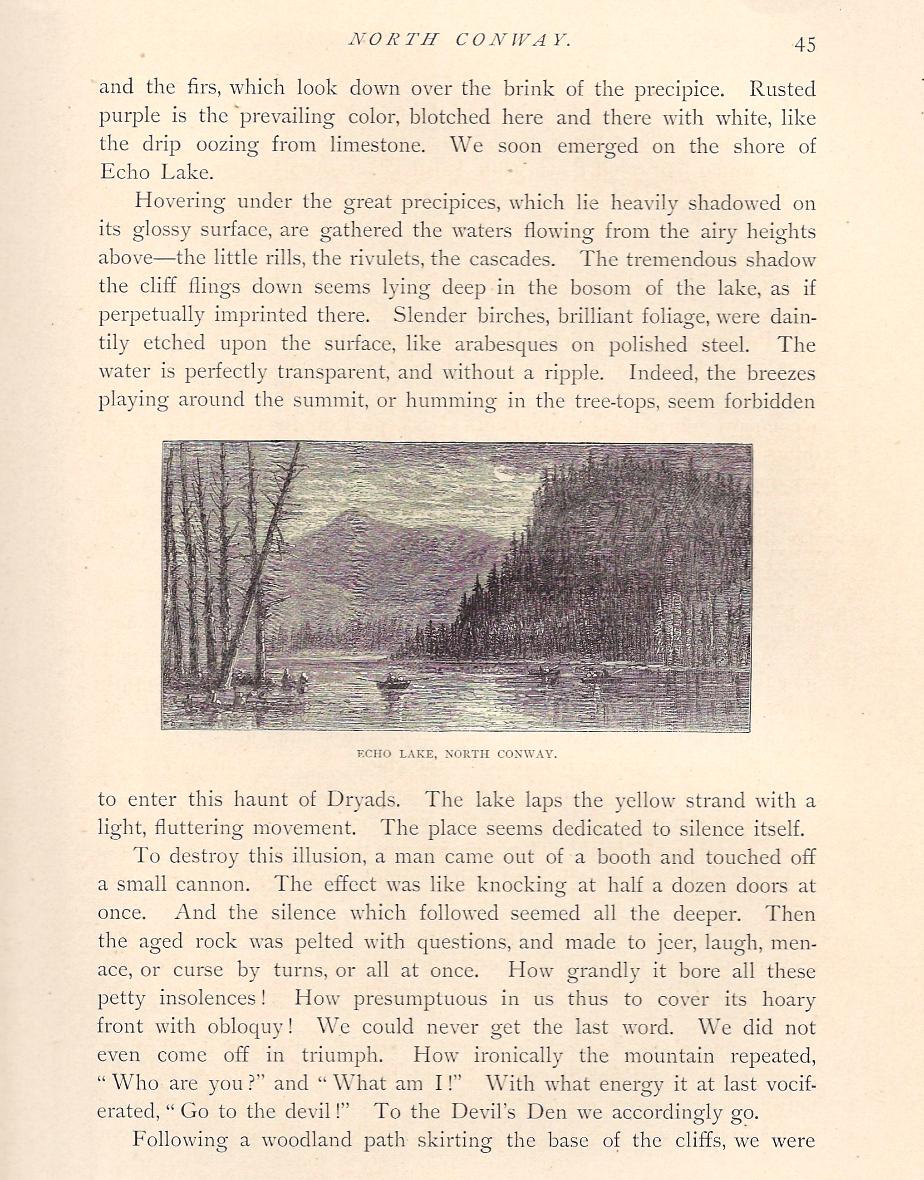 North Conway - The Heart of the White Mountains - 1882