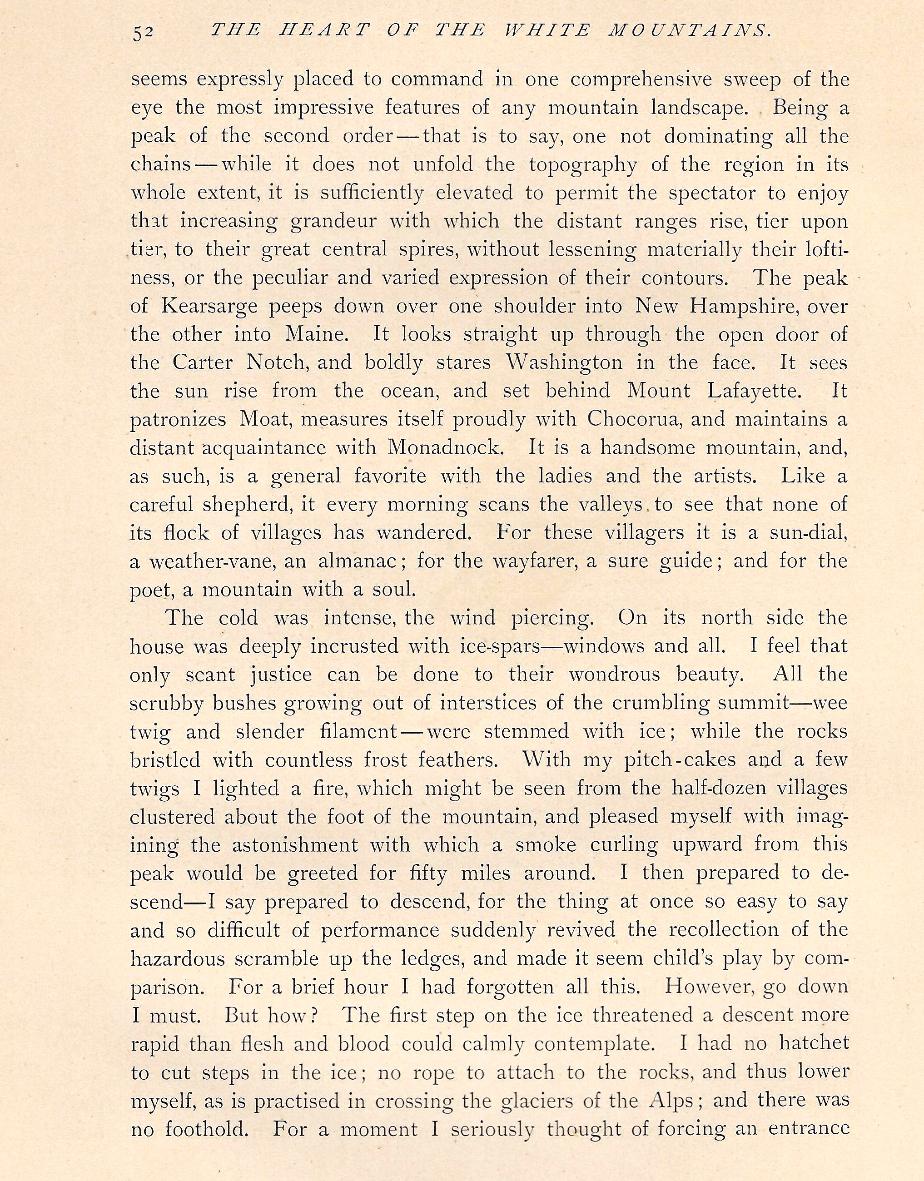 North Conway - The Heart of the White Mountains - 1882