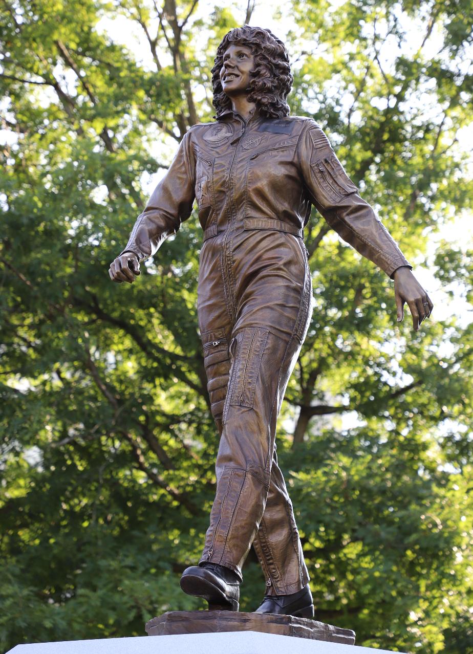 Christa McAuliffe Memorial Statue at the New Hampshire State House in Concord New Hampshire