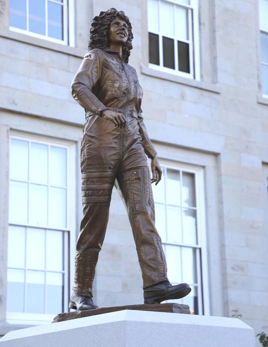 Christa McAuliffe Memorial Statue at the New Hampshire State House in Concord New Hampshire