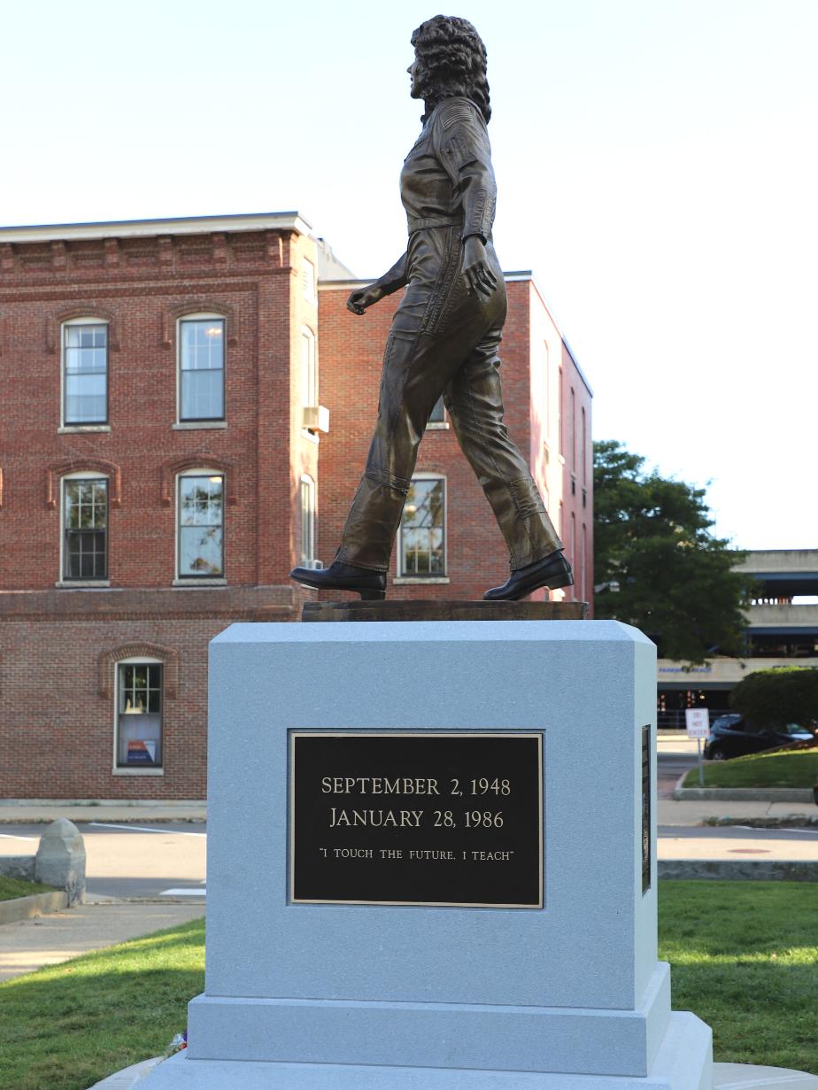 Christa McAuliffe Memorial Statue at the New Hampshire State House in Concord New Hampshire