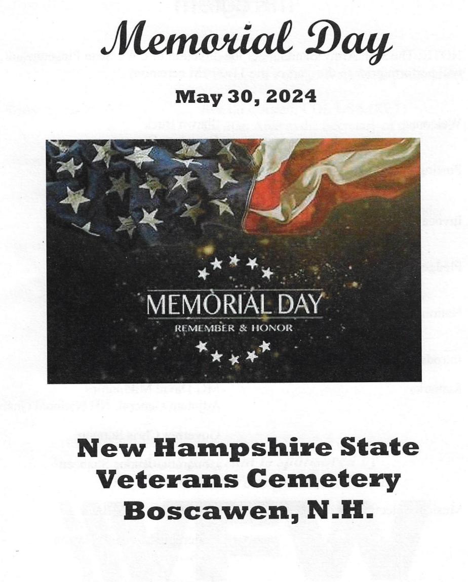 Memorial Day 2024 at the New Hampshire State Veterans Cemetery in Boscawen New Hampshire