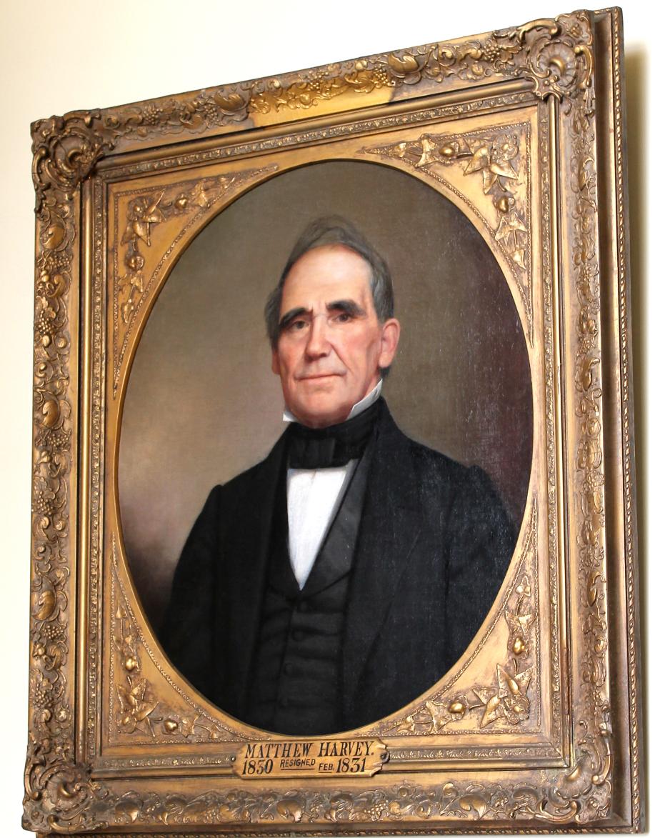 NH Governor Matthew Harvey, NH State House Portrait
