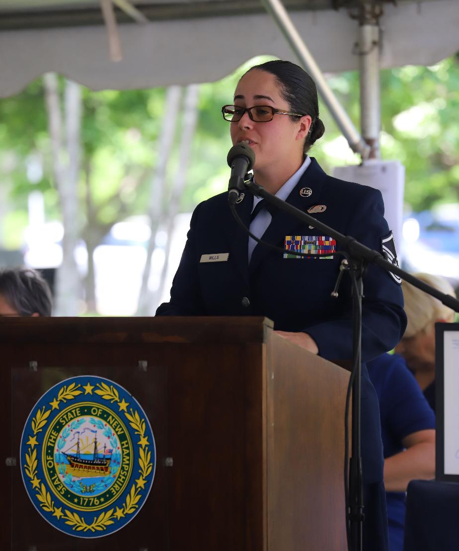 NH Women in Military Service Memorial June 12 2025 - MsSgt Natalie Mills