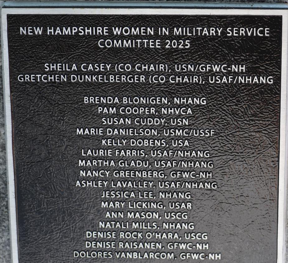 NH Women in Military Service Memorial June 12 2025 Committee Members