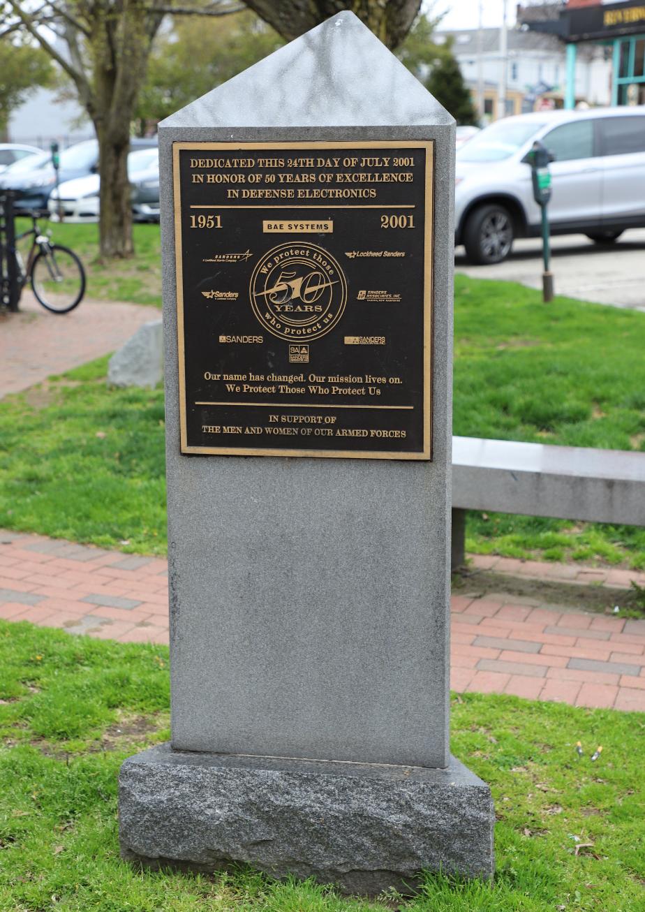 Nashua NH Defense Electronics Monument