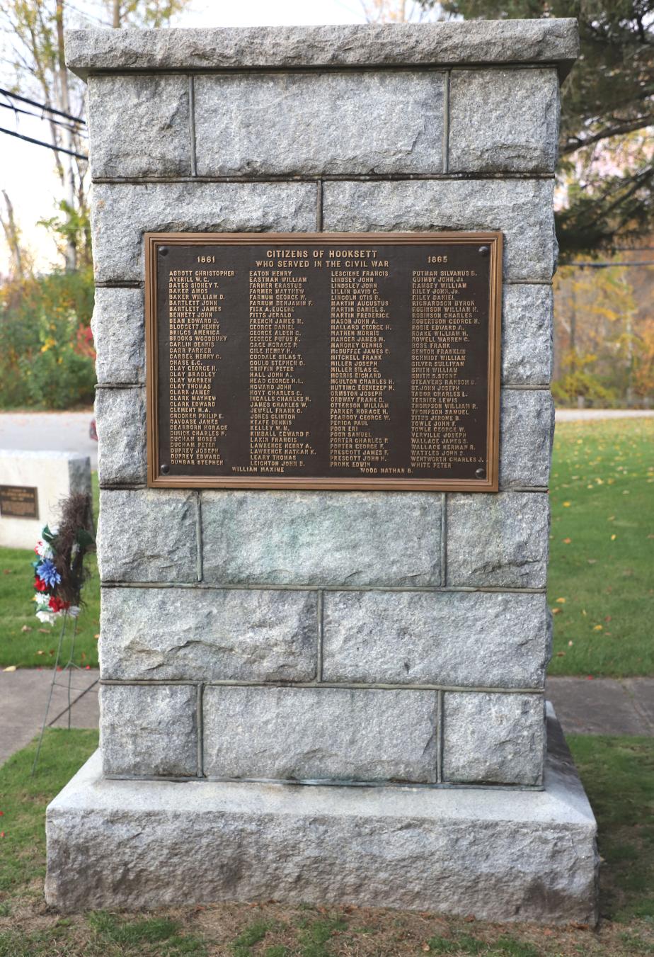 Hooksett New Hampshire Civil War Veterans Memorial