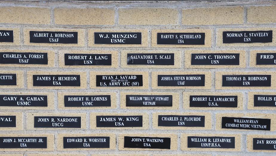 Merrimack New Hampshire VFW Post 8641 Wall of Honor