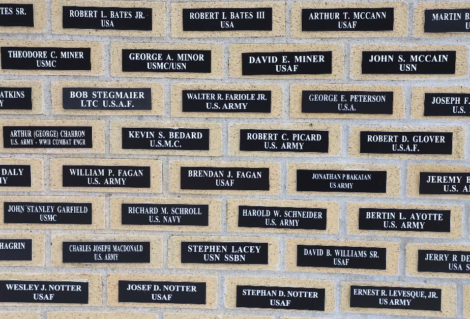 Merrimack New Hampshire VFW Post 8641 Wall of Honor