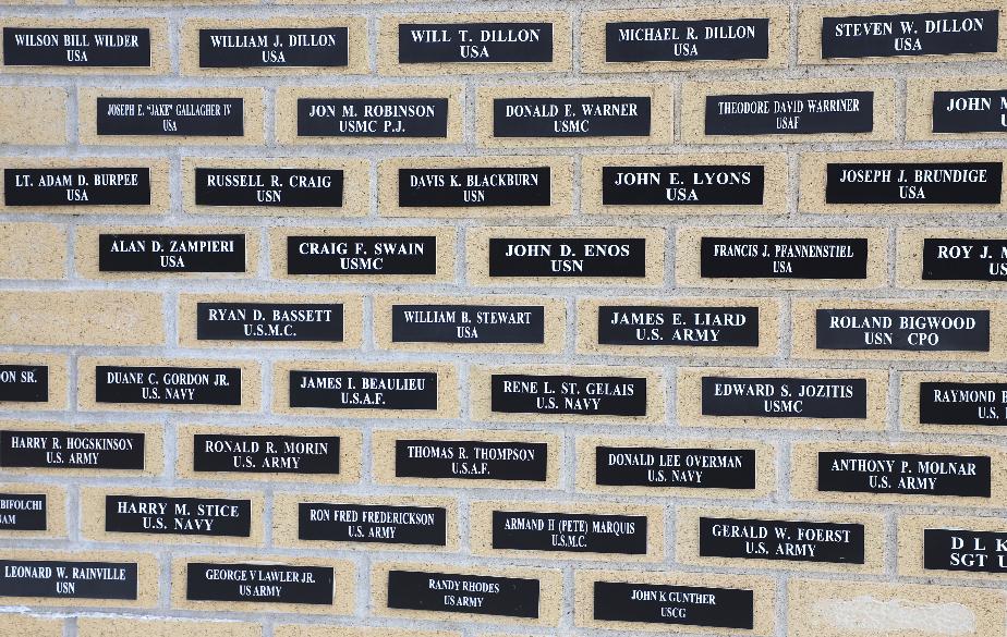 Merrimack New Hampshire VFW Post 8641 Wall of Honor