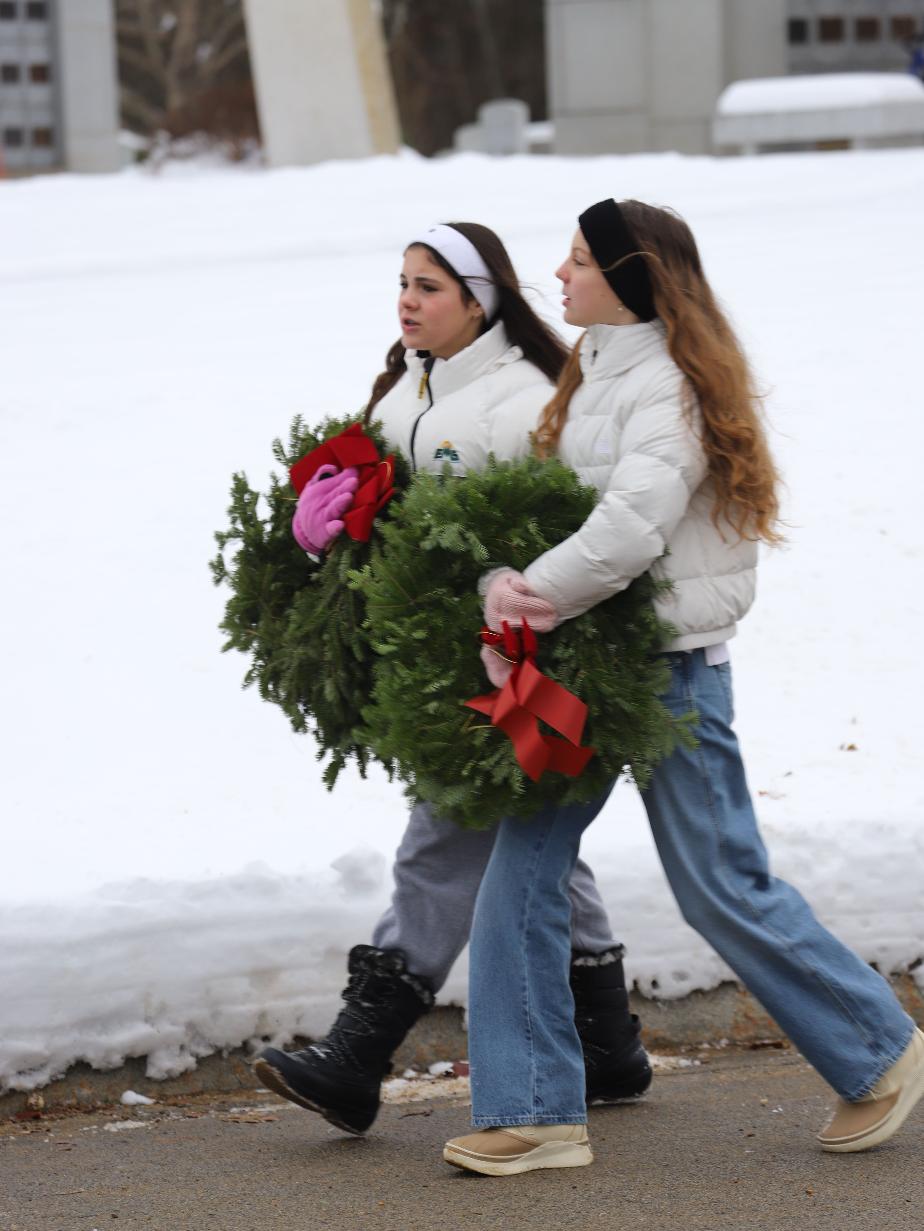 Wreaths for Boscawen 2025 New Hampshire State Veterans Cemetery