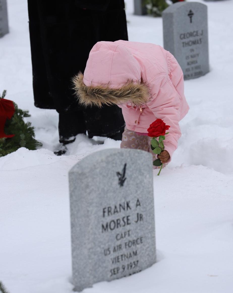 Wreaths for Boscawen 2025 New Hampshire State Veterans Cemetery
